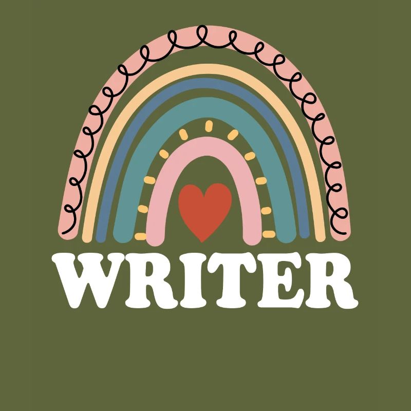 Funny Writer Boho Rainbow Screen Script Writer