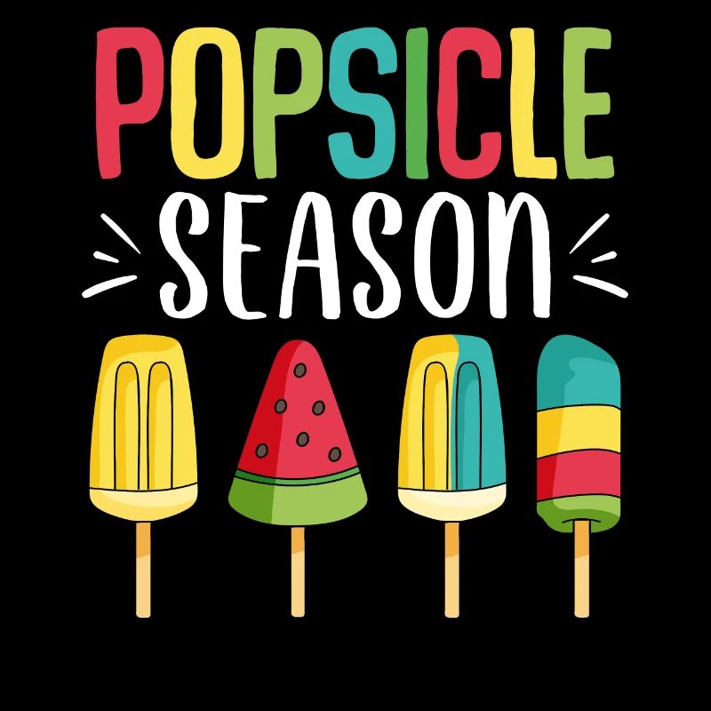 Popsicle Saison Glace Sucette Drôle Sucré Congelé