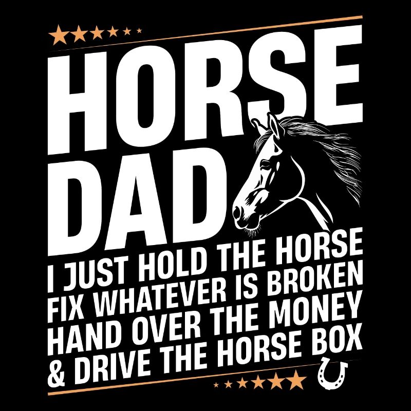 Cheval Papa Drôle Cavalier Cavalier Papa équestre