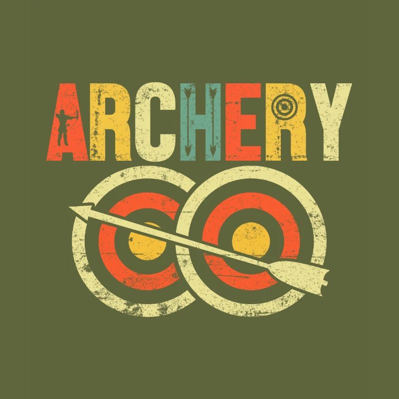 Bogenschießen Retro Groovy Pfeil Compound Bogen Jagd