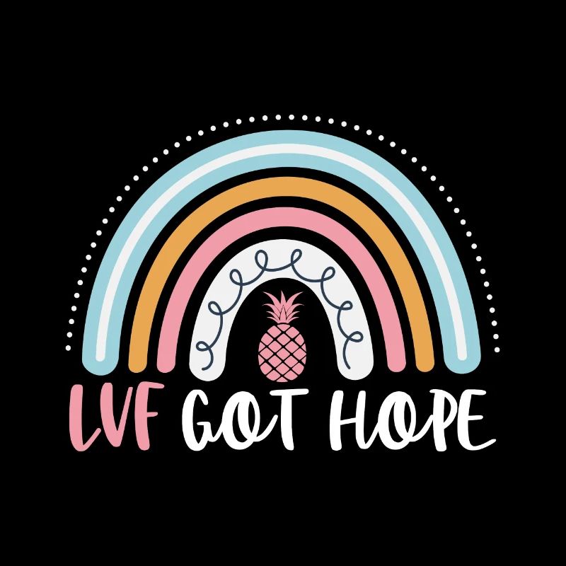 FIV Got Hope Drôle FIV Boho Arc-en-ciel Infertilité