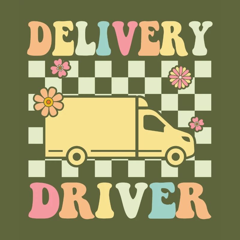 Delivery Driver Boho Funny Grubhub Driver