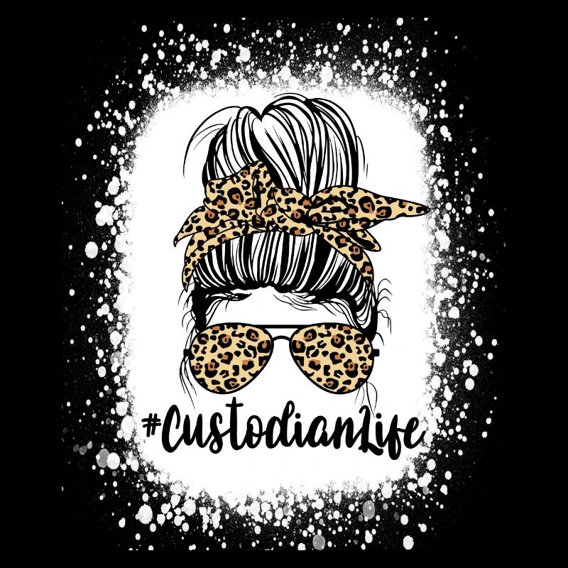 Custodian Life Messy Bun Leopard Cheetah