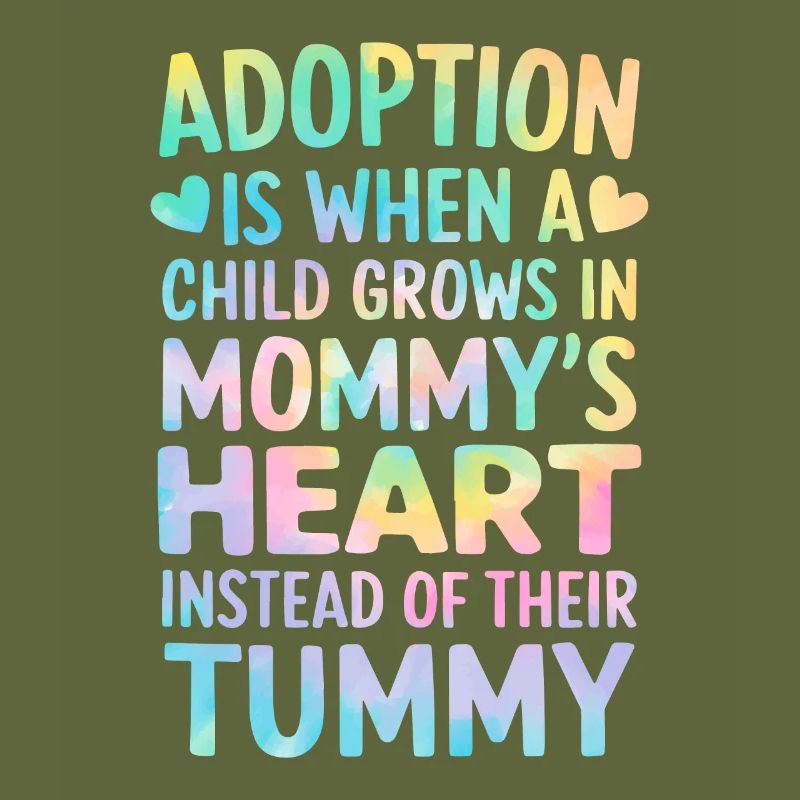 Adoption ist, wenn ein Kind Tie Dye Lustige Mutter