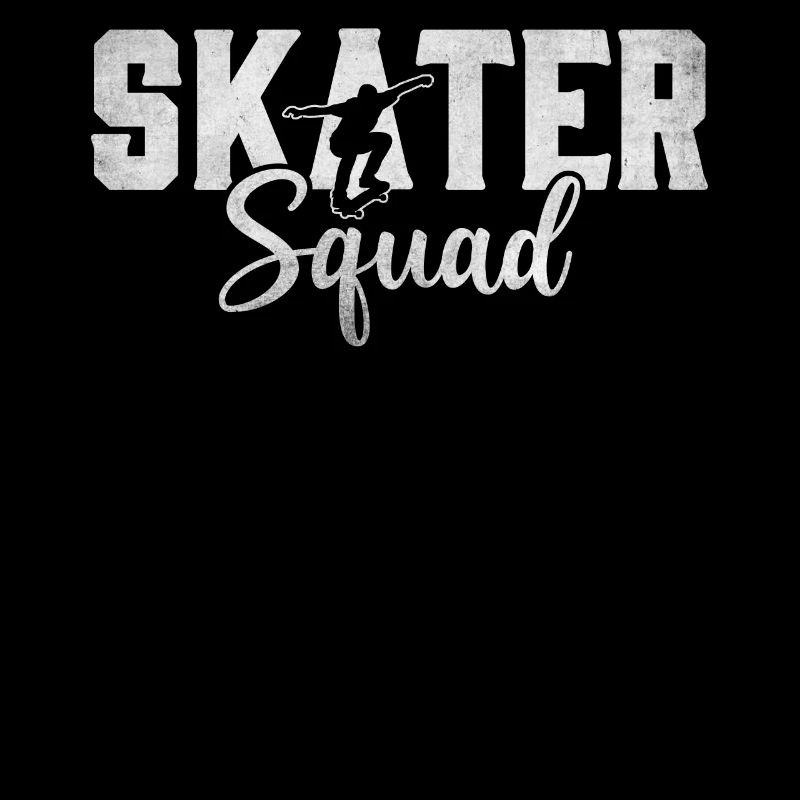 Skater Squad Longboarding Skateboarding Funny