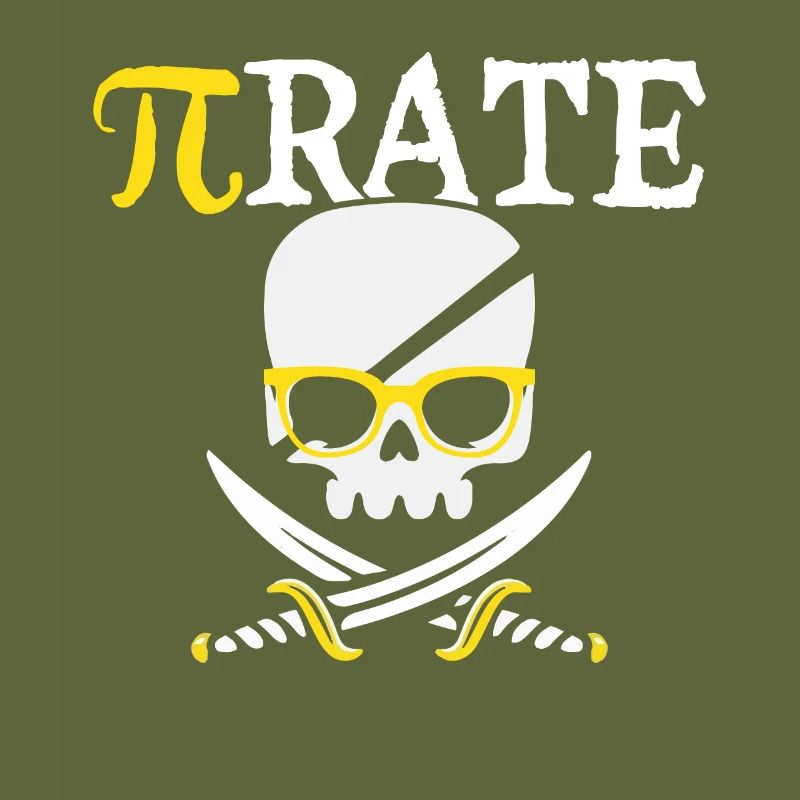 Pi Pirate Math Chasse au trésor Crossbone Pi Math