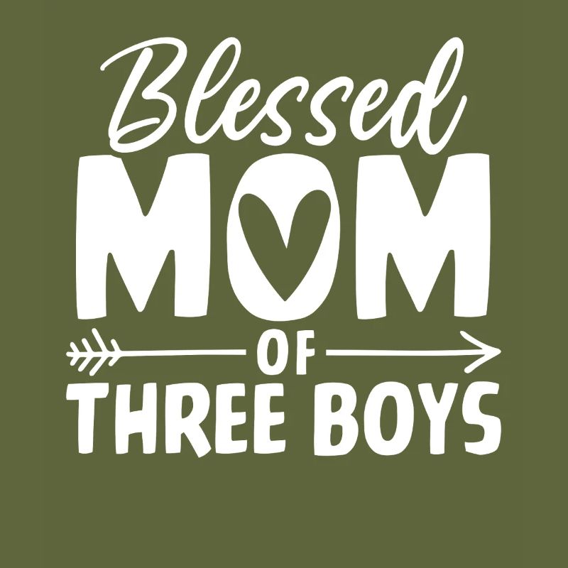 Mutter von Drei Jungs Lustiger Junge Mutter Muttertag