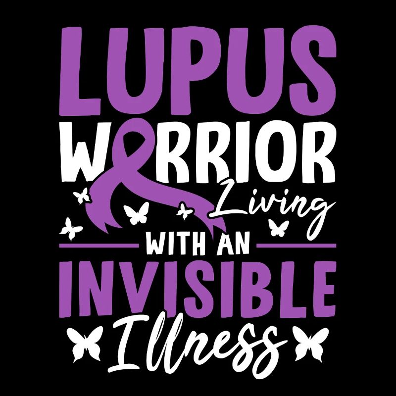 Leben mit einer unsichtbaren Krankheit Lila SLE Lupus
