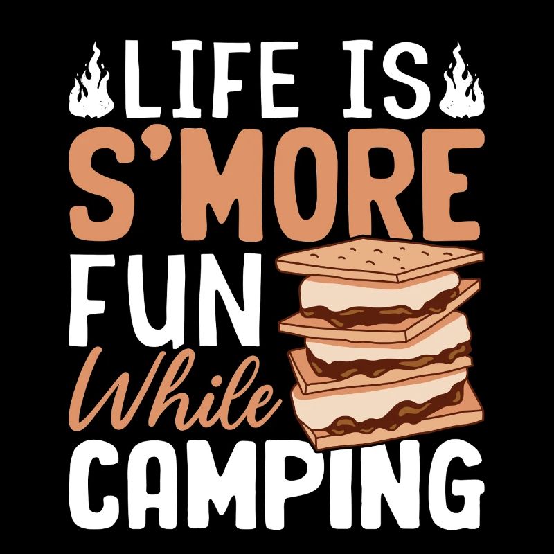 Lustige Camping Smores Graham Cracker Marshmallow