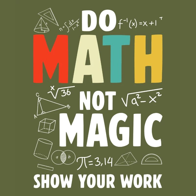 Do Math Not Magic Show Your Work Math Teacher