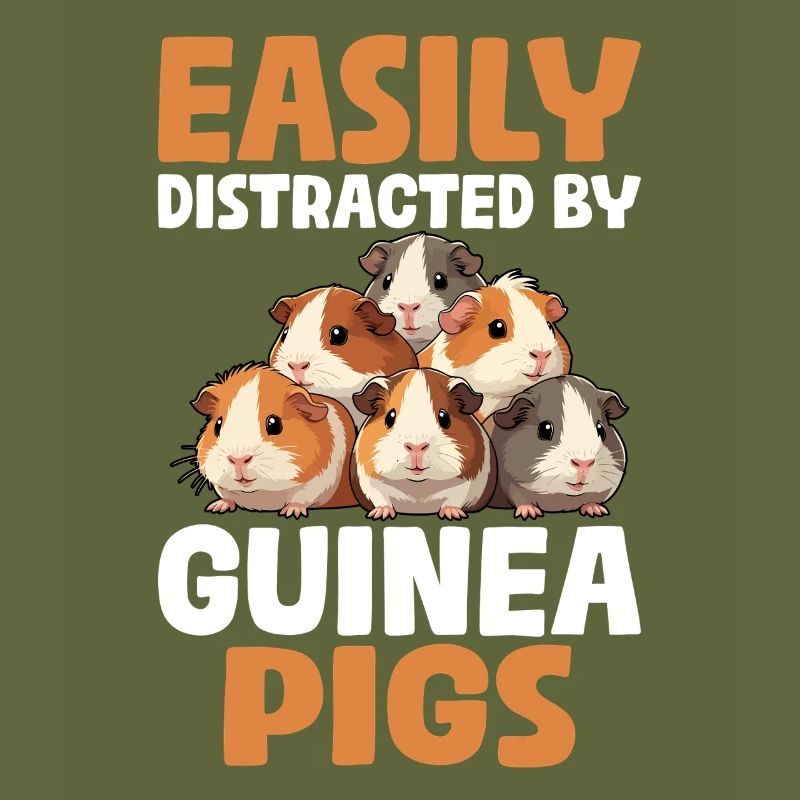 Facilement distrait par les cochons d’Inde Drôle de cavité