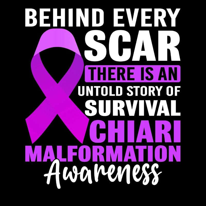 Derrière chaque cicatrice Malformation de Chiari pourpre