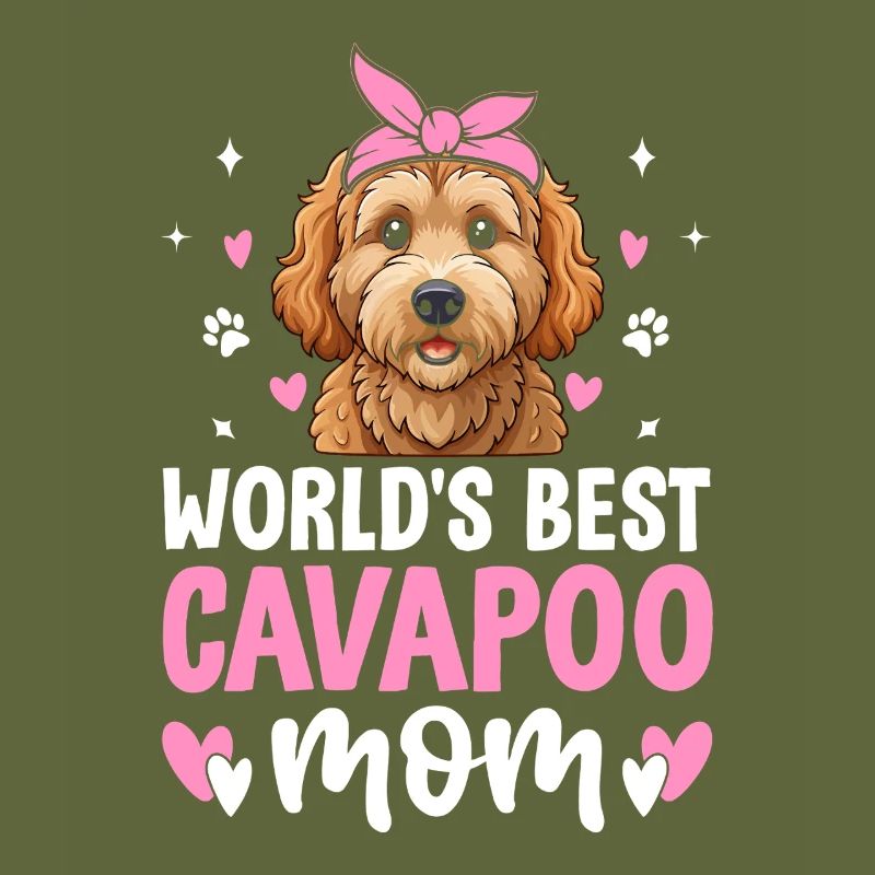 Cavapoo Maman Appréciation Cavadoodle Drôle Chien de compagnie