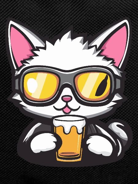 Cat Après Ski Beer Comic