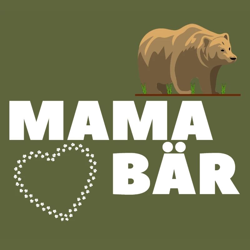 Mama Mutter Bear Bär Mamabaer Muttertag Tier