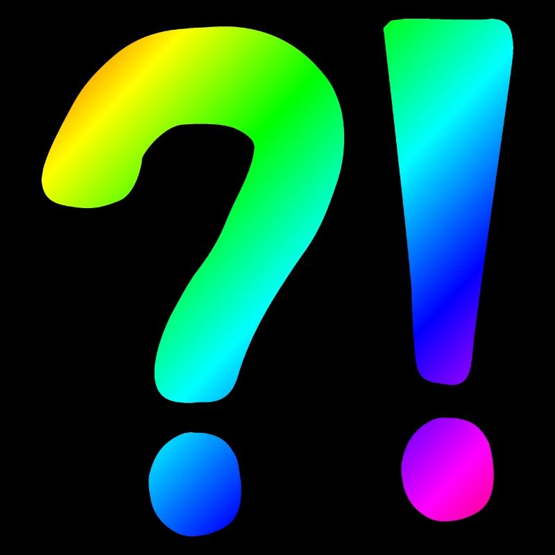 | question mark Exclamation point | | icon Confused