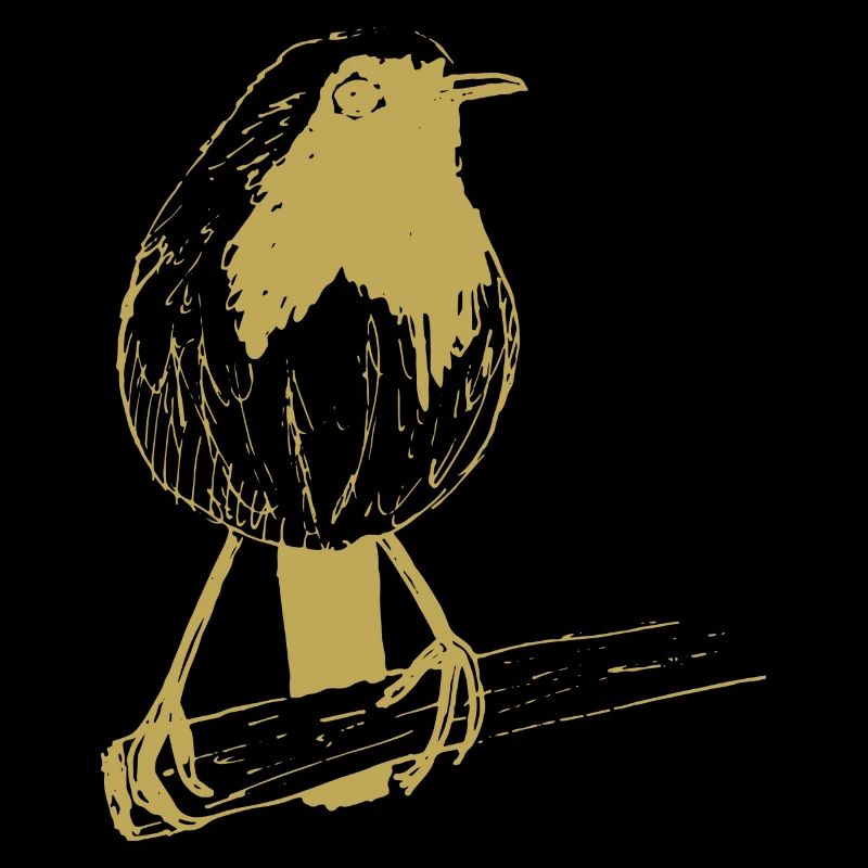 Illustrated designs with robins