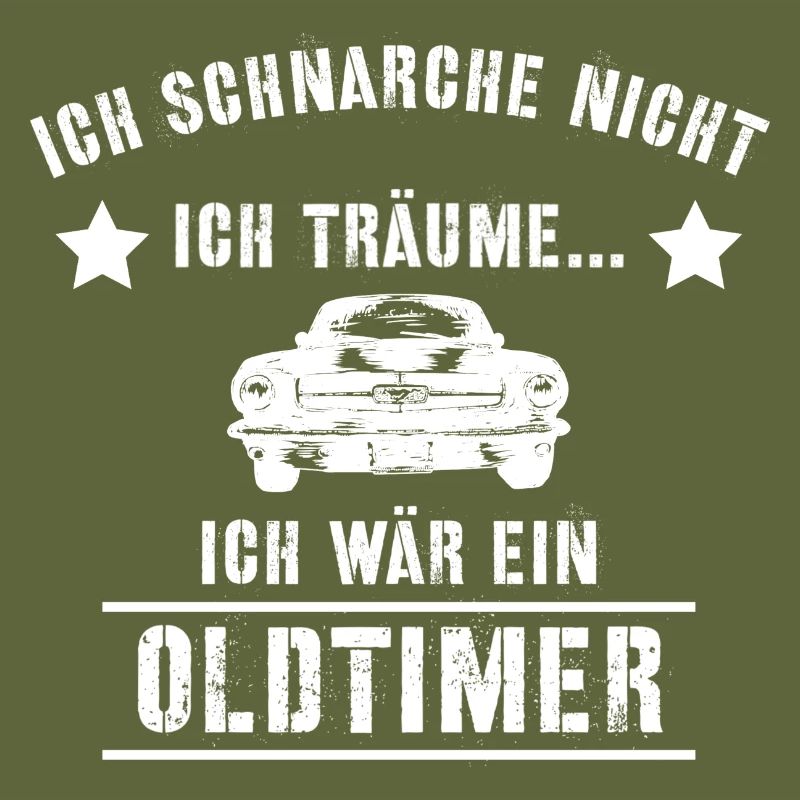 Oldtimer schlafen schnarchen t-shirt Geschenkidee