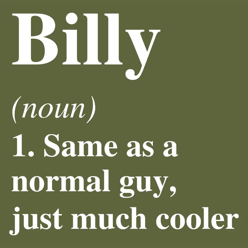 Billy Definition Cooler Name Spruch Geschenk