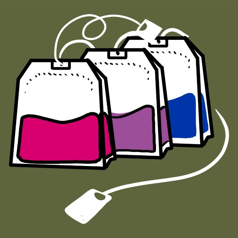 Bisexual Pride Teebeutel