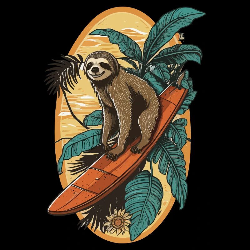 Surfing Sloth