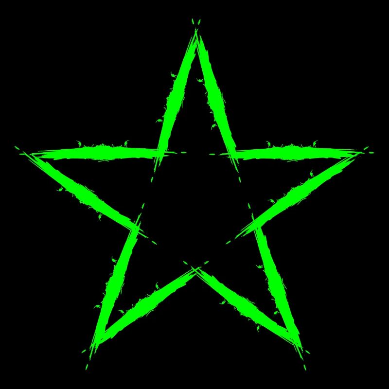 Star design icon green