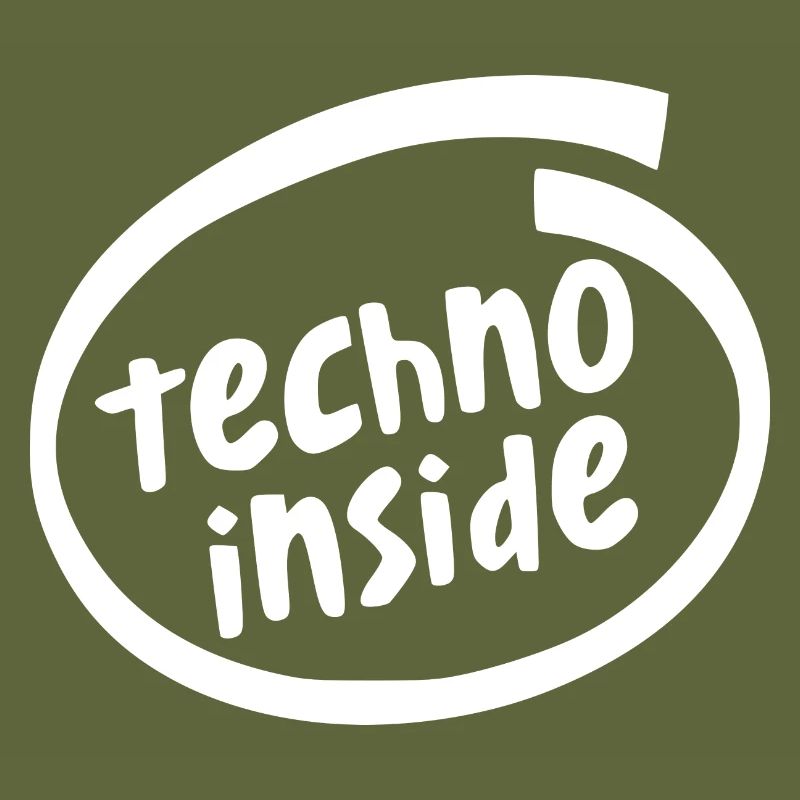 Techno inside in a circle