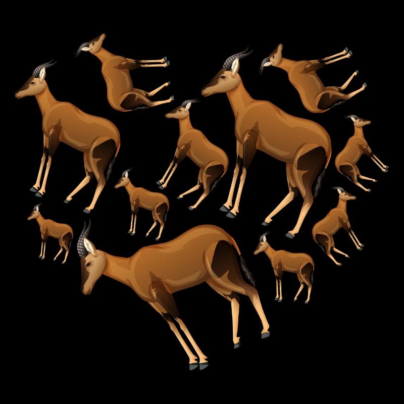 Herz Antilope