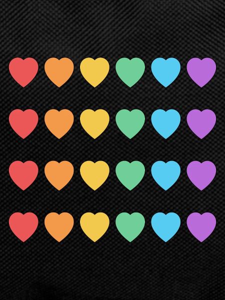 Rainbow Hearts LGBT Pride Month
