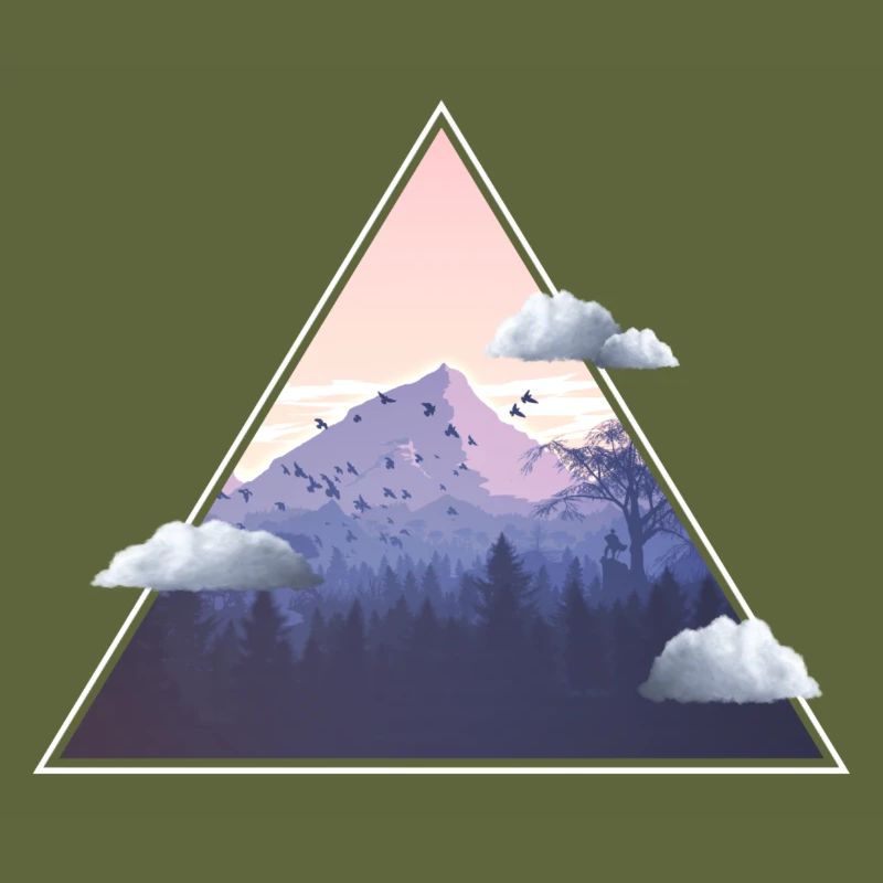 Mountain with clouds