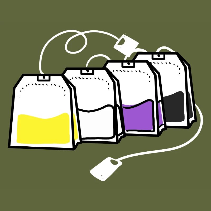 Nonbinary Pride Teebeutel Nonbinary Pride