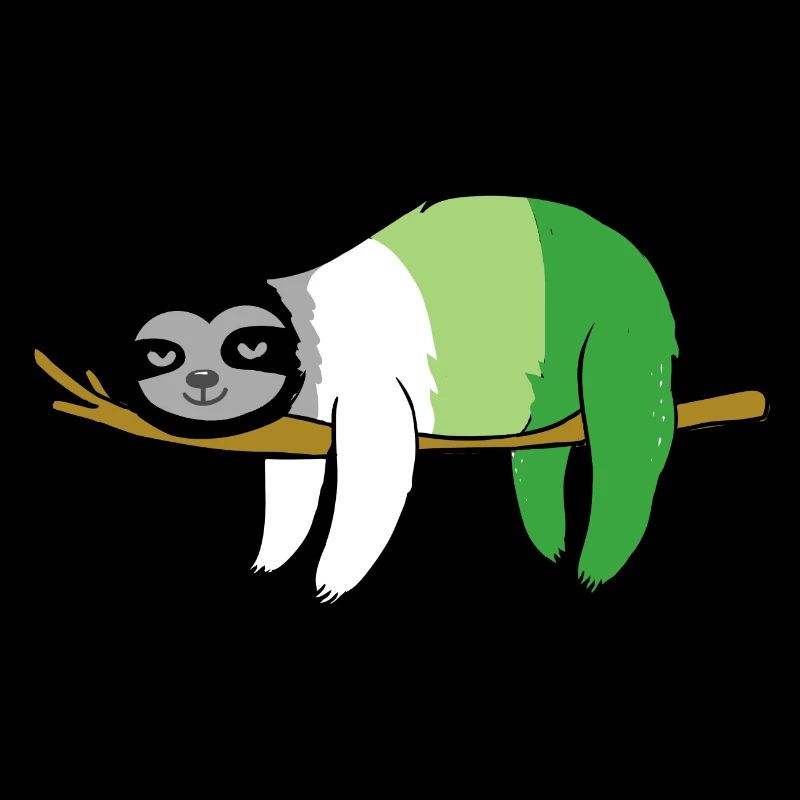 Aromantic Pride Faultier