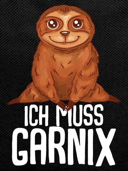 ich muss garnix Faultier