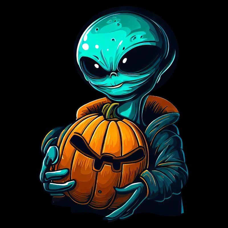 Alien Pumpkin: Halloween Aliens