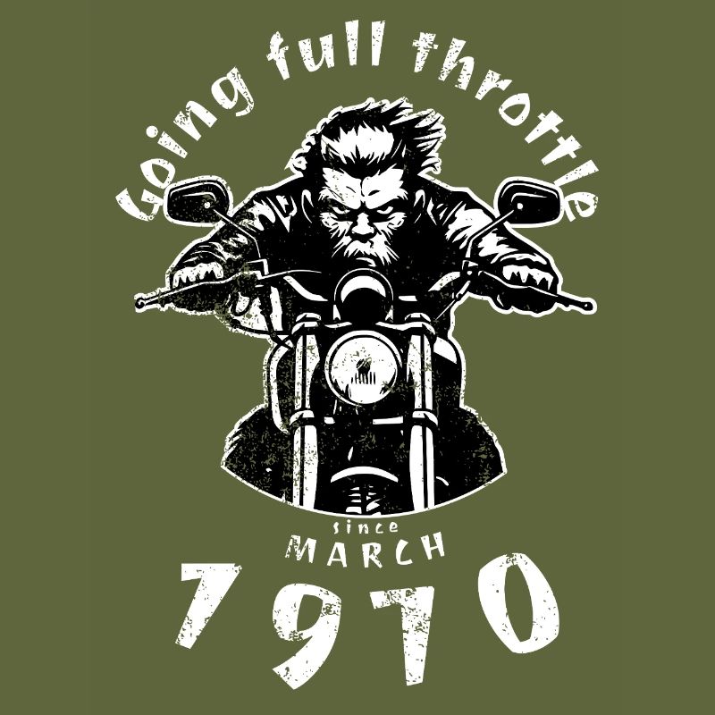 55. Geburtstag Going full throttle since 03/1970
