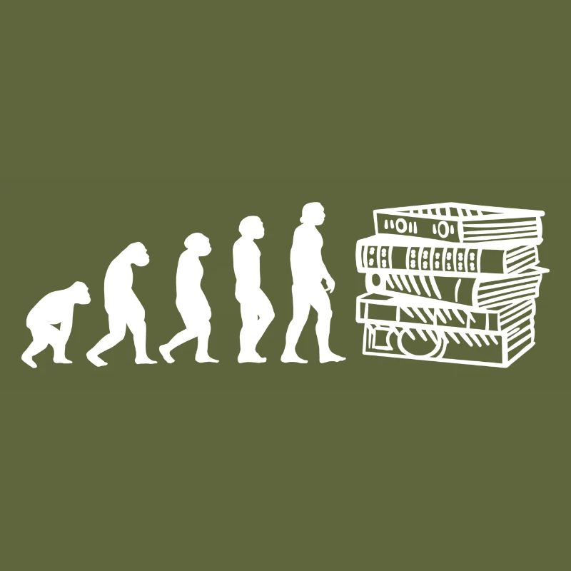 Evolution Bücherwurm