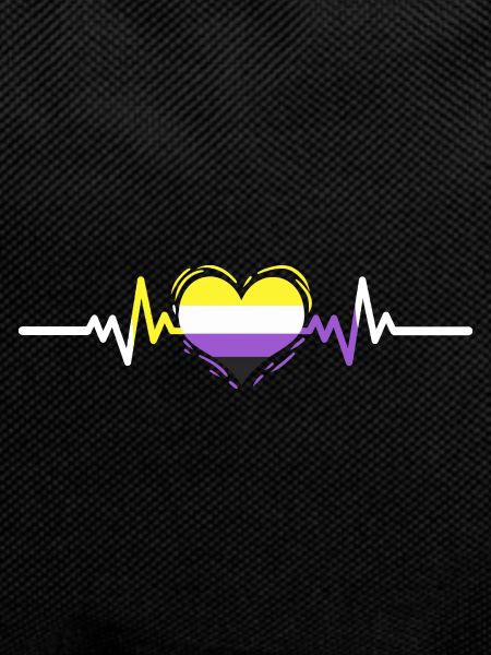 Nonbinary Pride Heartbeat Nonbinary Pride