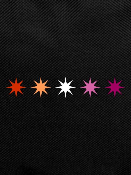 Subtle Lesbian Pride stars