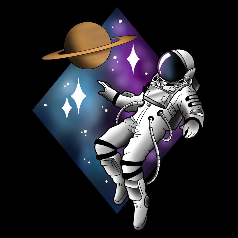 Astronaut floating tattoo