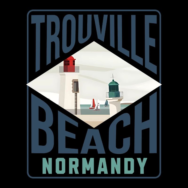 Trouville beach Normandy blc