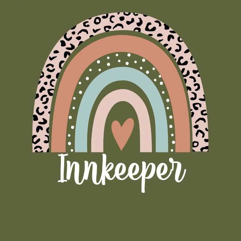 Innkeeper Rainbow Leopard Funny Innkeeper