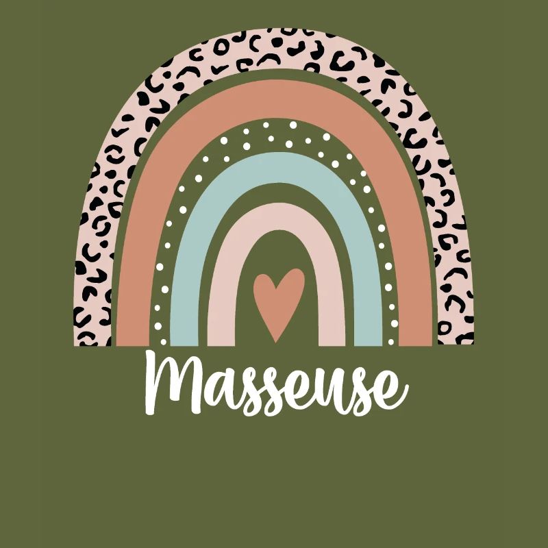 Masseuse Rainbow Leopard Funny Masseuse