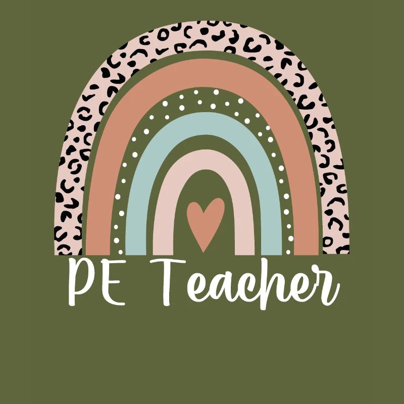 Professeur d’éducation physique Léopard arc-en-ciel Drôle Professeur d’éducation physique