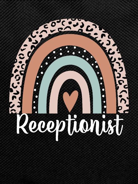 Receptionist Rainbow Leopard Funny Receptionist