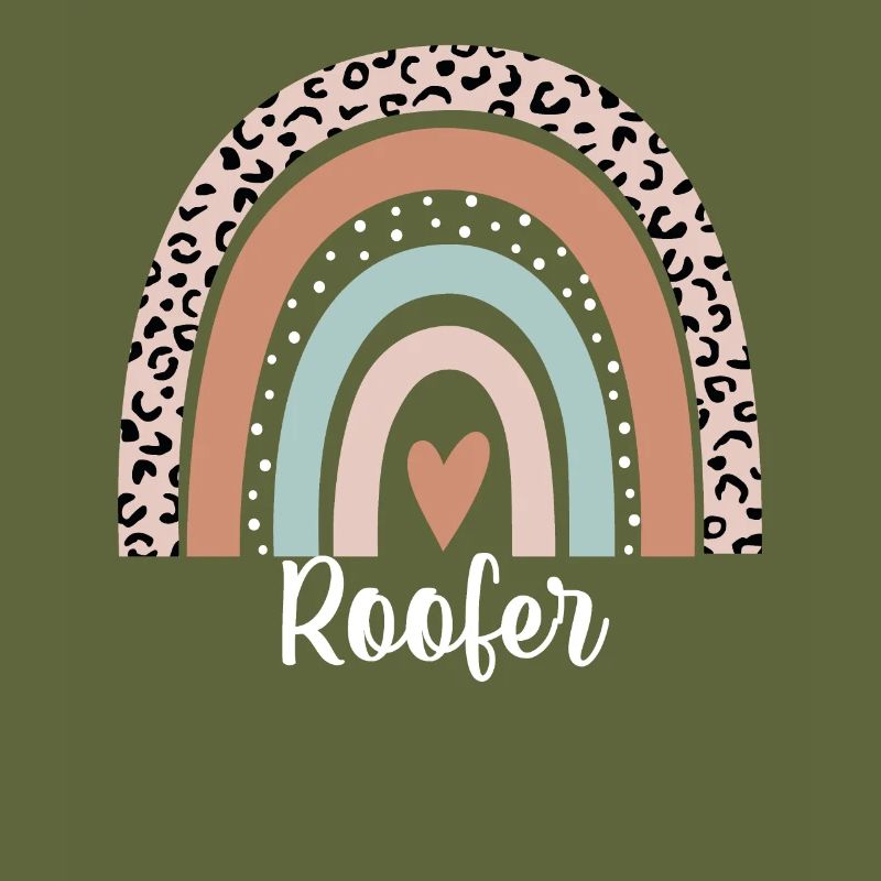 Dachdecker Regenbogen Leopard Lustiger Dachdecker Wertschätzung