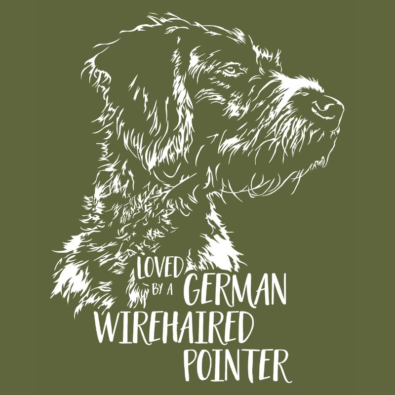 Loved by a German Wirehaired Pointer Hundespruch