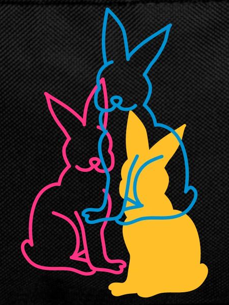 three rabbits