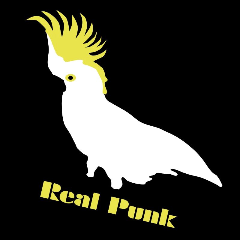 Real Punk - Cacatoès, perroquet, vrai punk, oiseau