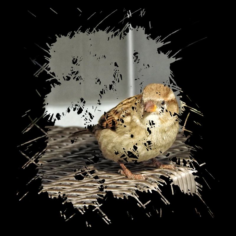 Cheeky as a sparrow it is popularly called