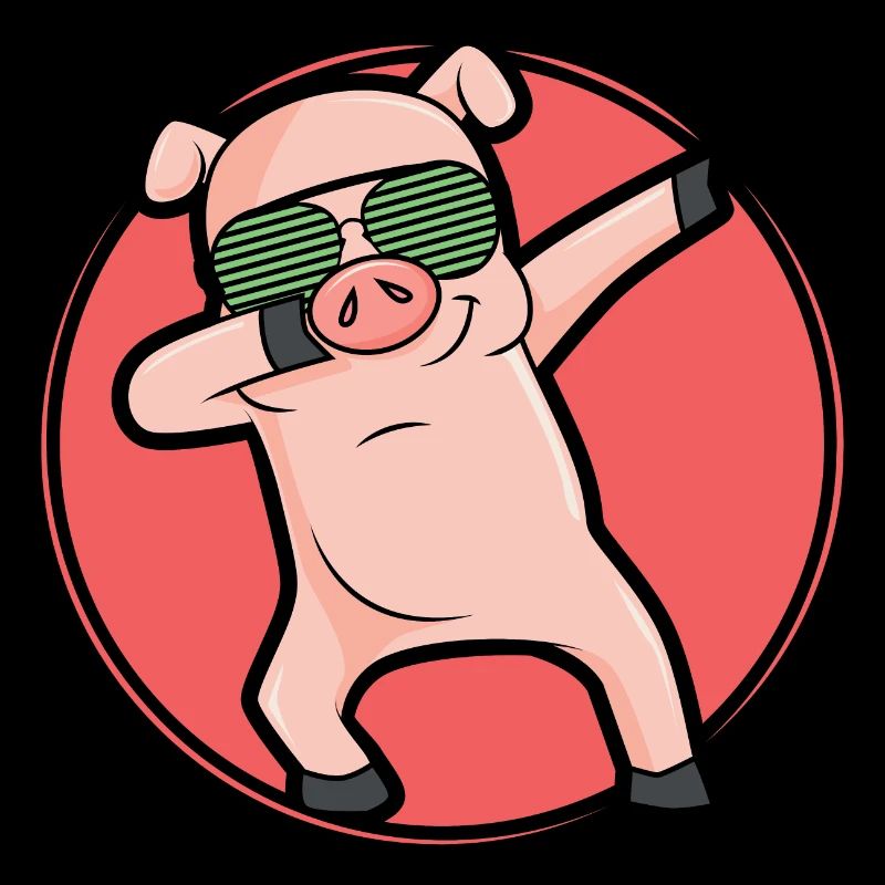 Dabbing Pic Pig dab cool dance move